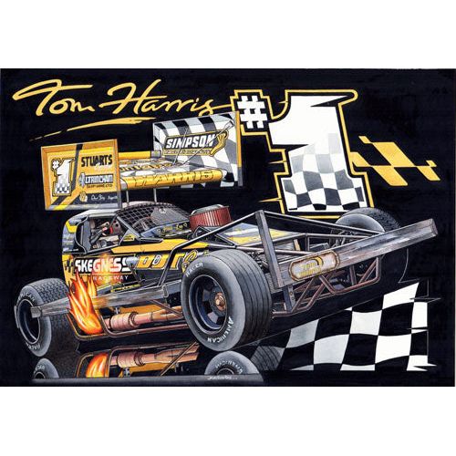Brisca F1 #1 Tom Harris WF 2024 Serious Print Prints Stock Car & Banger Toy Tracks