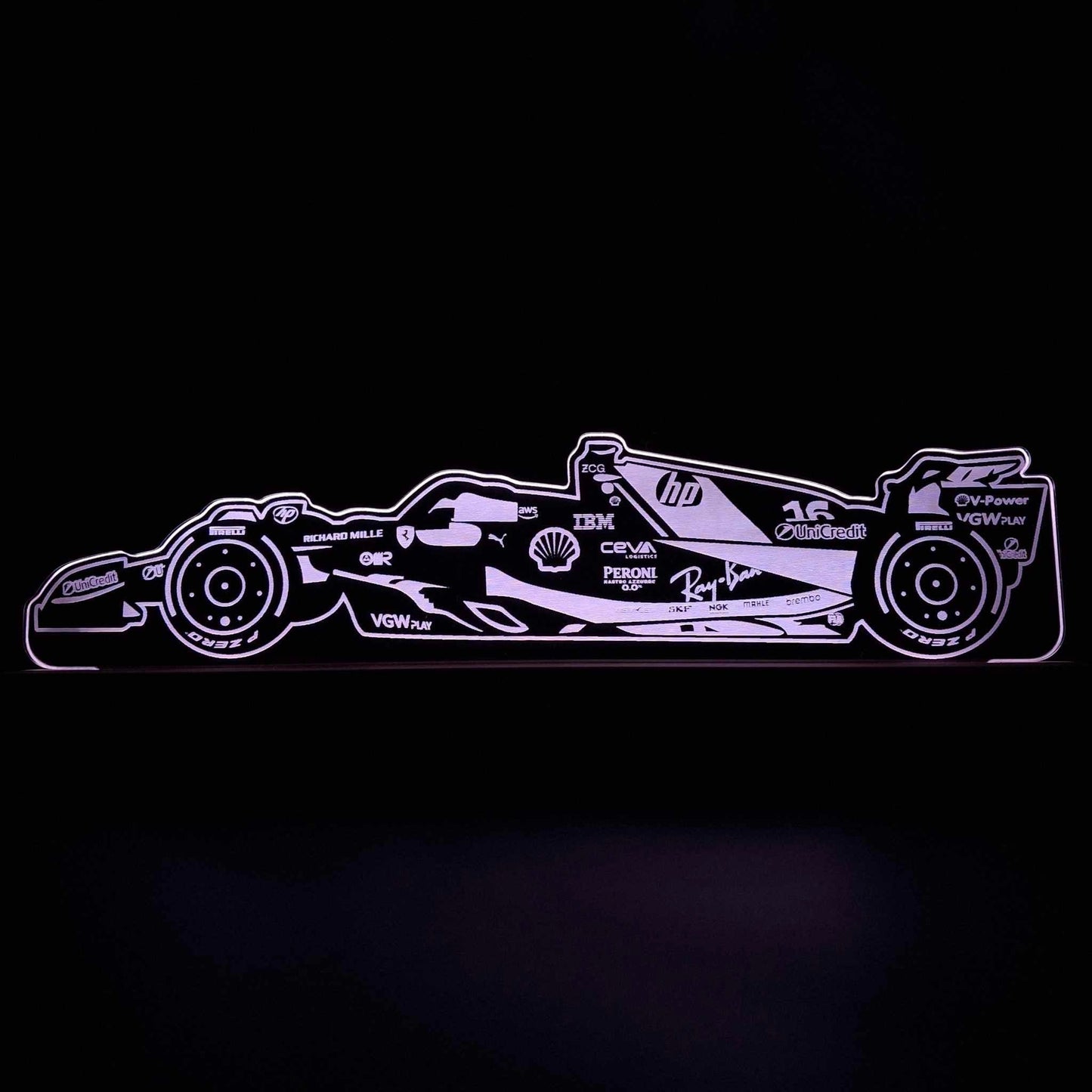 Charles Leclerc Ferrari 2025 LED Lamp Light