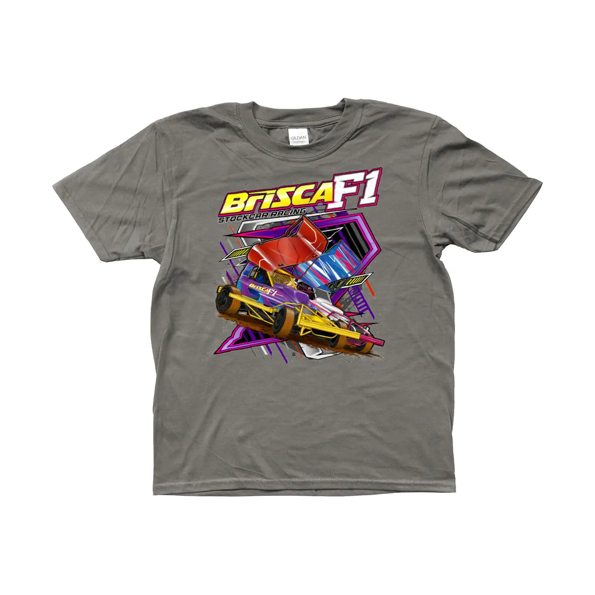 Brisca F1 T-Shirts - Children's Sizes Tee Shirt Stock Car & Banger Toy Tracks