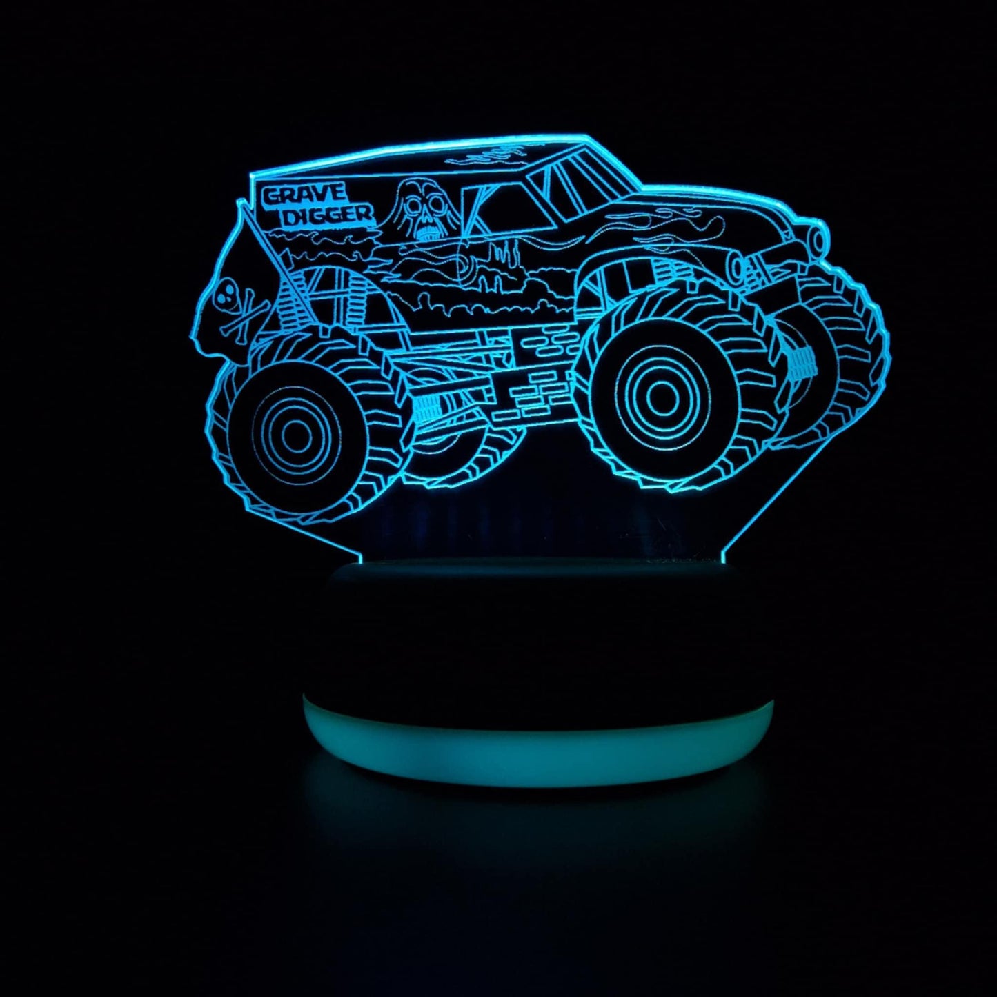 Grave Digger Monster Jam Truck LED Lamp Night Light