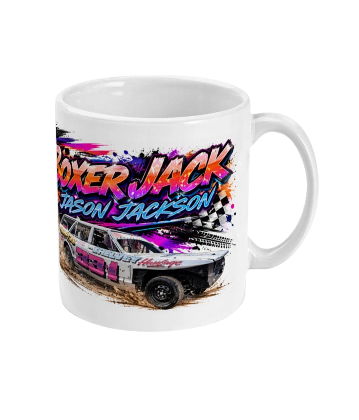Boxer Jack Banger Racing Mug – right view