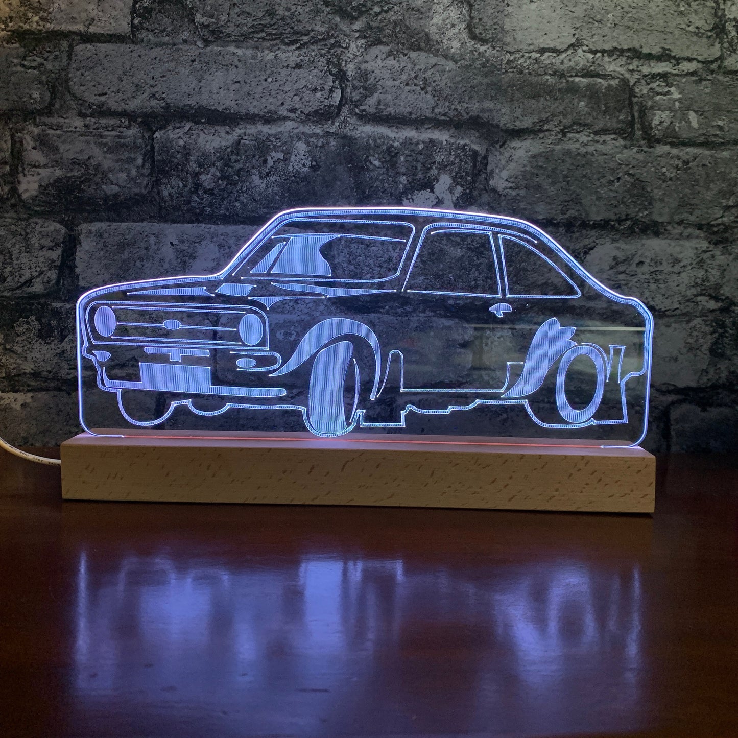 Mk2 Escort Night Light, LED Lamp Night Light Night Light Stock Car & Banger Toy Tracks