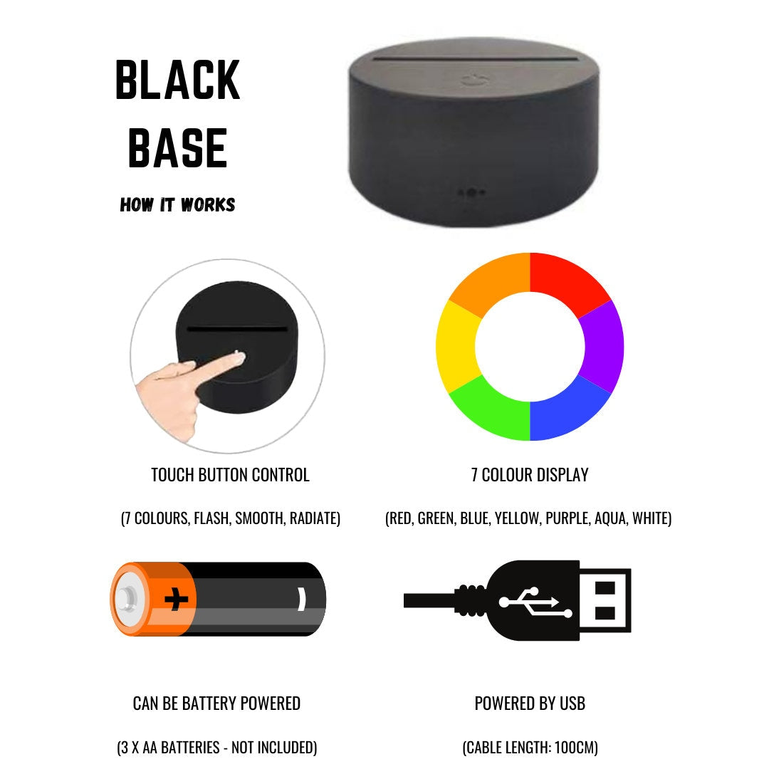 1975 Coupe LED Lamp Night Light Night Light Stock Car & Banger Toy Tracks