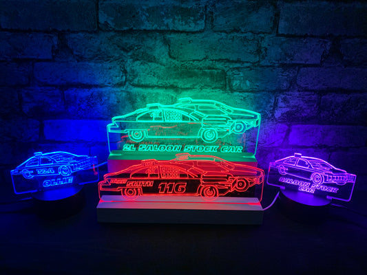 Our 2L Saloon Stock Car Night Light Collection is here!🏁