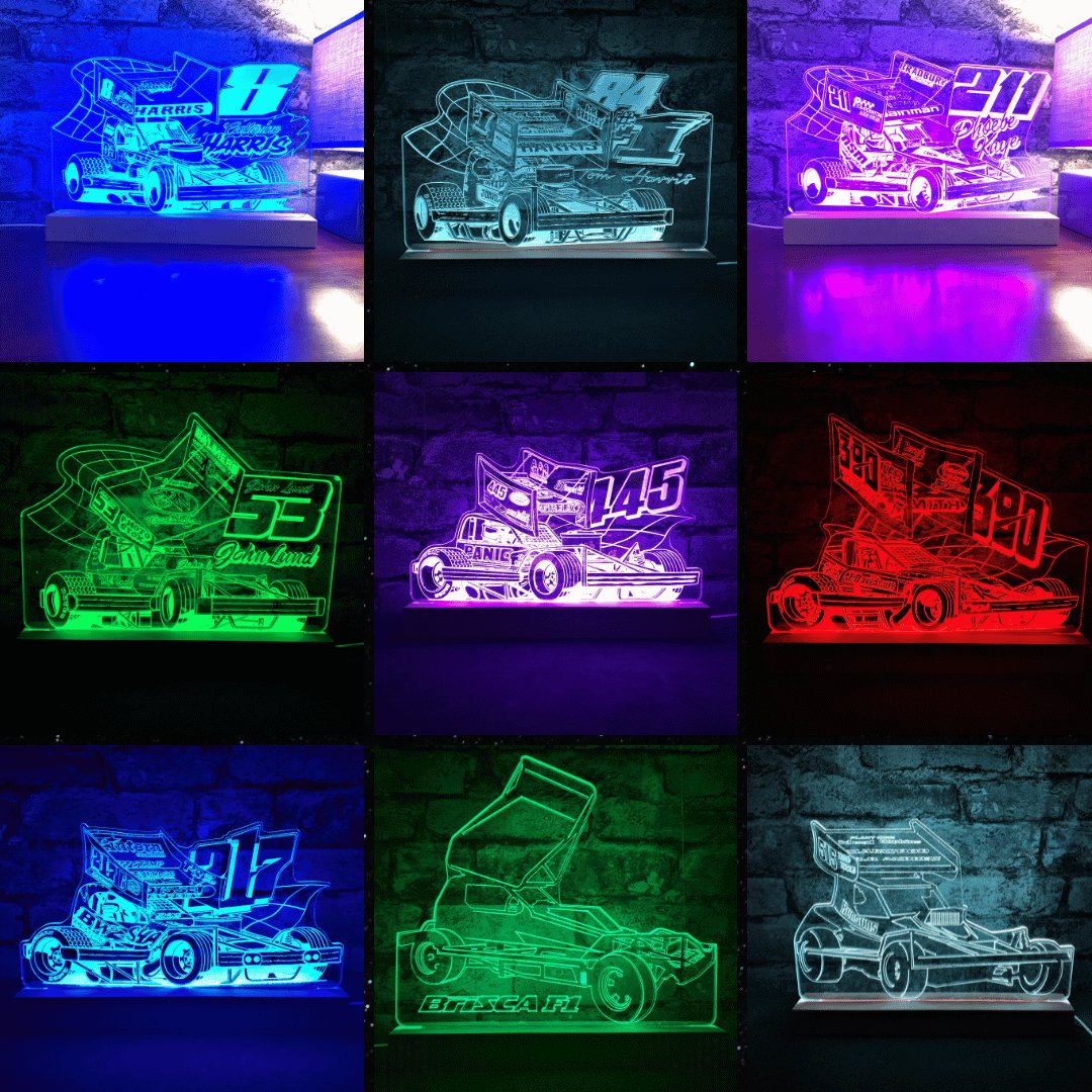 BRISCA F1 Night Lights Stock Car & Banger Toy Tracks