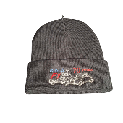 Brisca F1 70 years Beanie Hats in a Variety of Colours