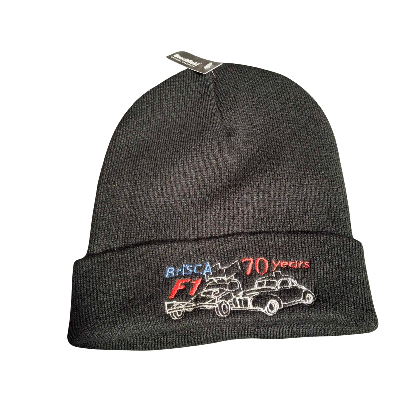 Brisca F1 70 years Beanie Hats in a Variety of Colours