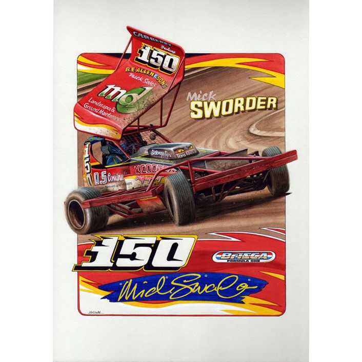 Brisca F1 #150 Mick Sworder Serieuze afdruk