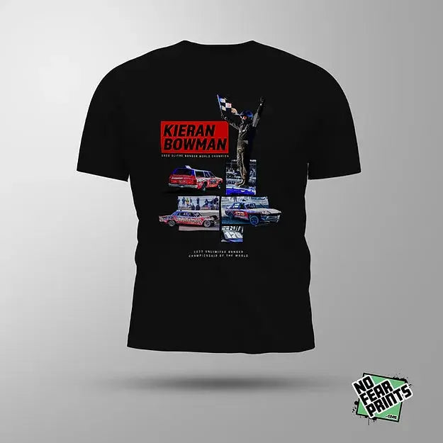 178 Kieran Bowman Official Banger T-Shirt  Tee Shirt Stock Car & Banger Toy Tracks