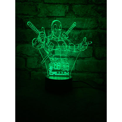 Deadpool LED Lamp Night Light