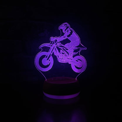 Motocross Bike LED Lamp Night Light