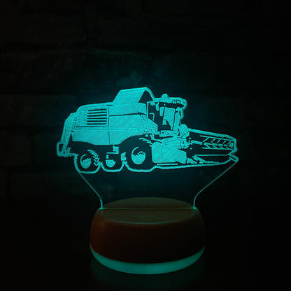 Combine Harvester LED Lamp Night Light