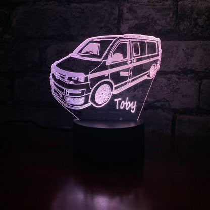 Gepersonaliseerde VW T5 vrachtwagen LED-lamp nachtlampje