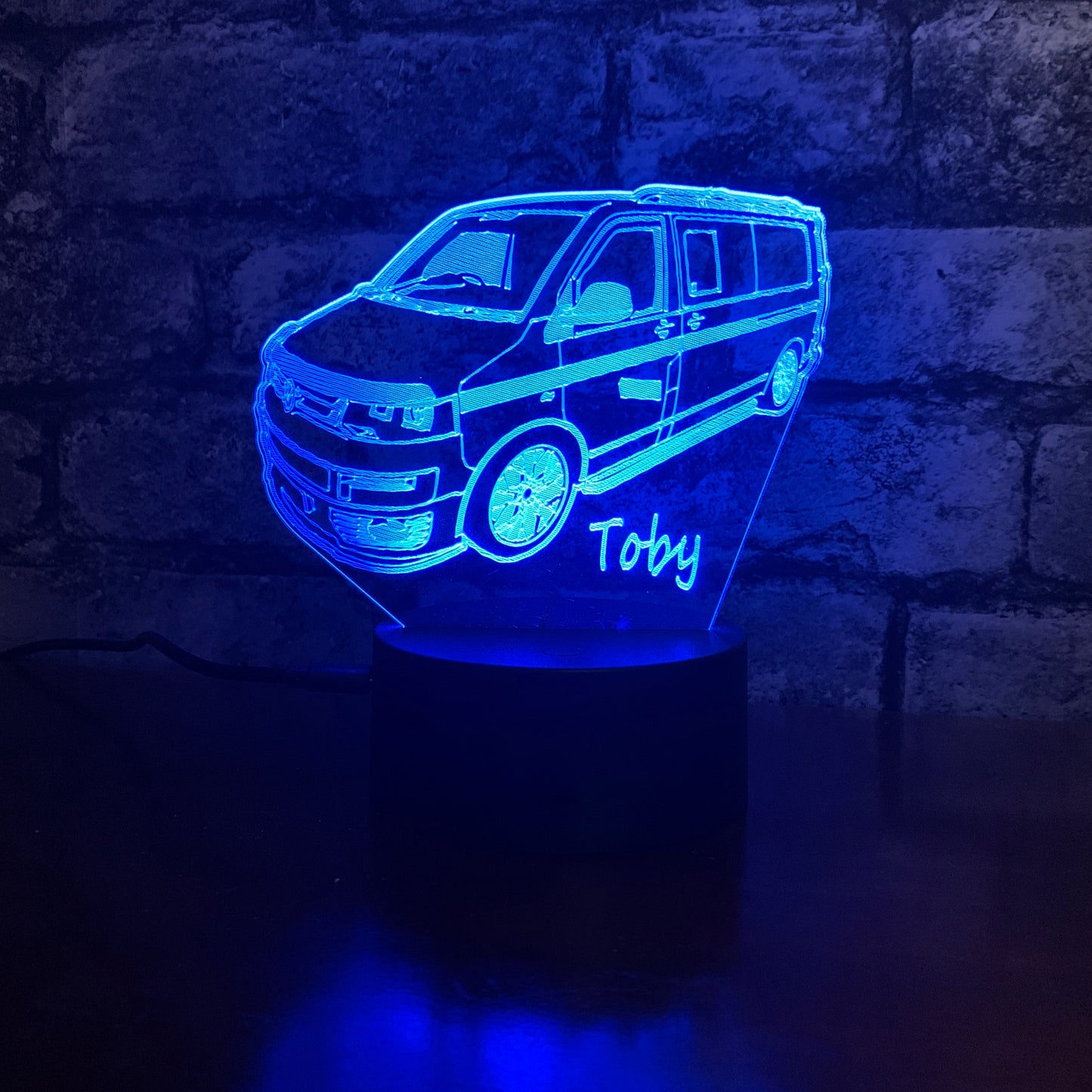 Gepersonaliseerde VW T5 vrachtwagen LED-lamp nachtlampje