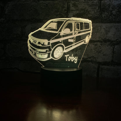 Gepersonaliseerde VW T5 vrachtwagen LED-lamp nachtlampje