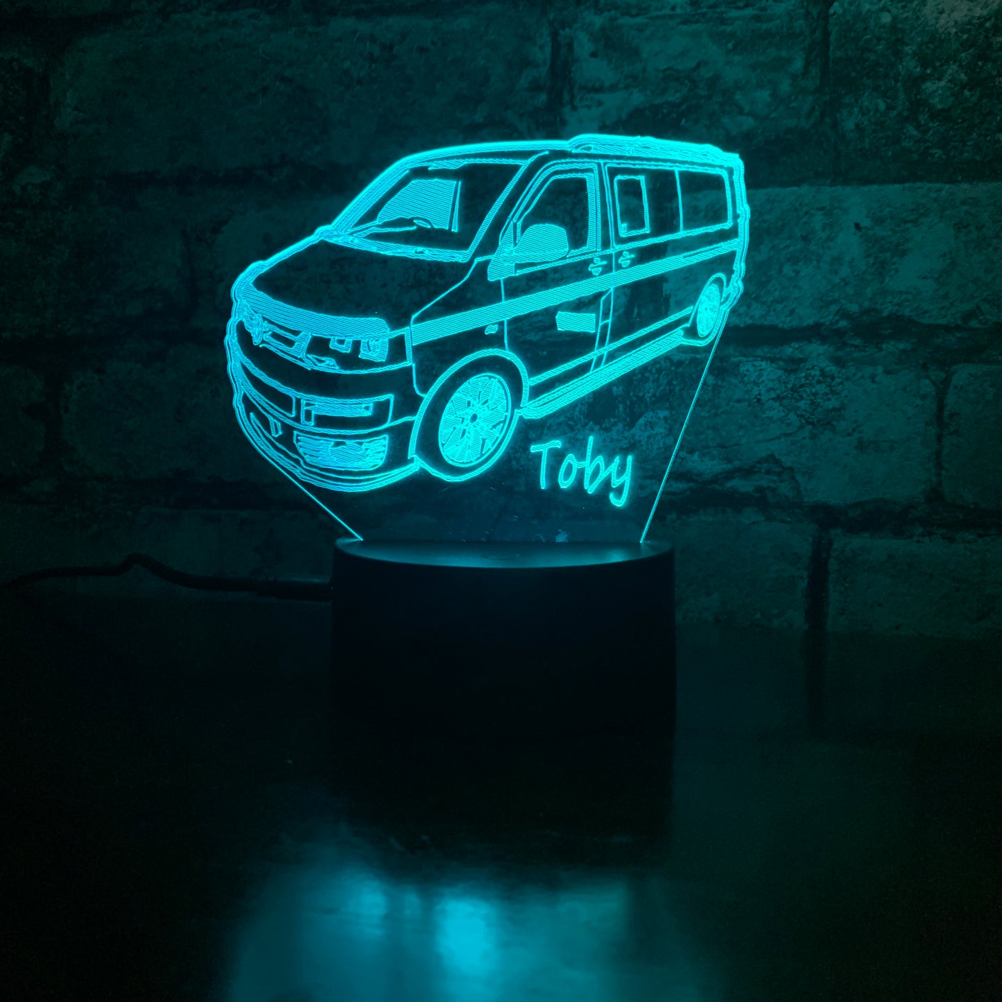 Gepersonaliseerde VW T5 vrachtwagen LED-lamp nachtlampje