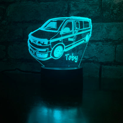 Gepersonaliseerde VW T5 vrachtwagen LED-lamp nachtlampje