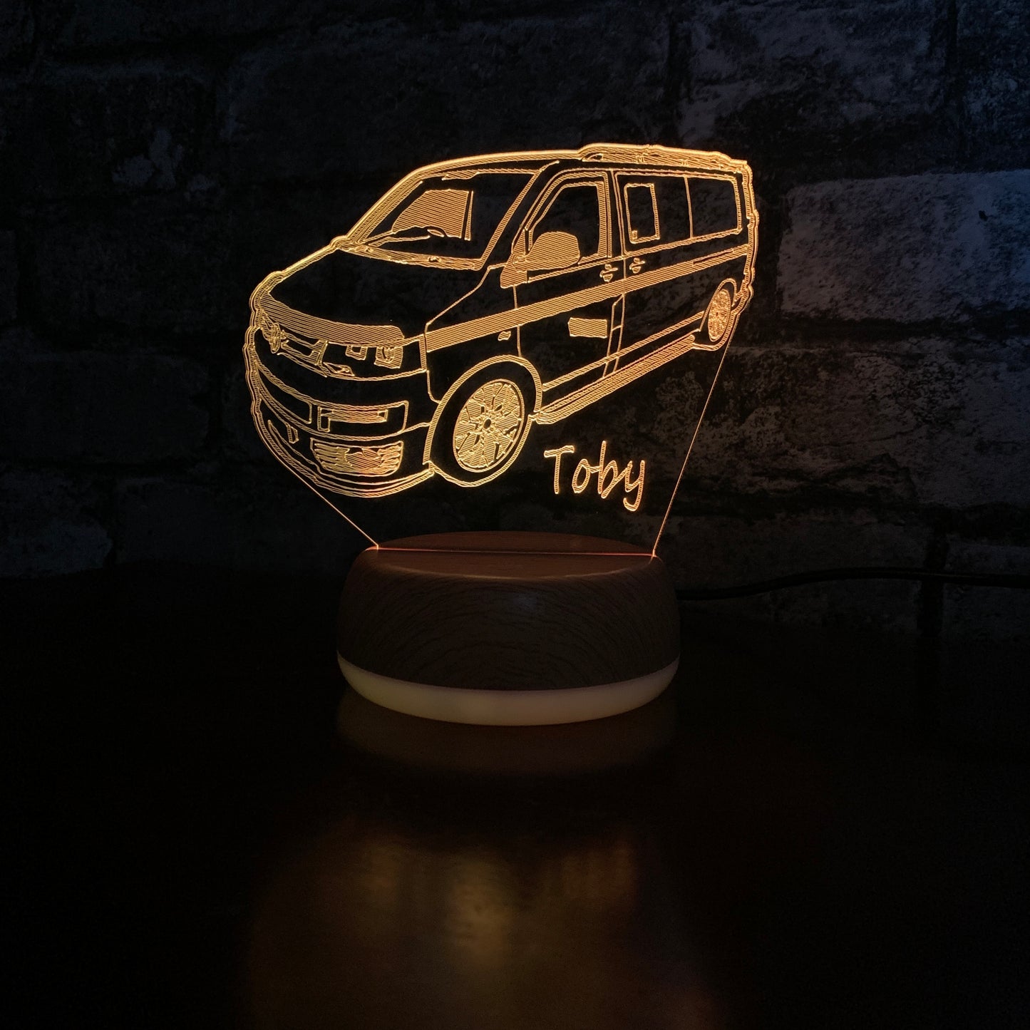 Gepersonaliseerde VW T5 vrachtwagen LED-lamp nachtlampje