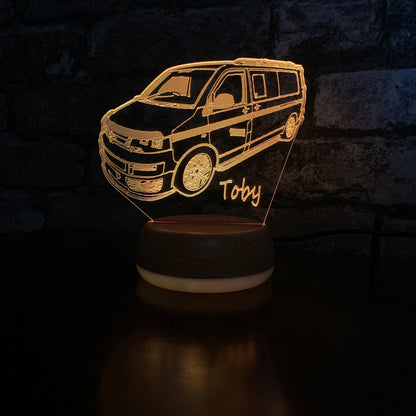 Gepersonaliseerde VW T5 vrachtwagen LED-lamp nachtlampje