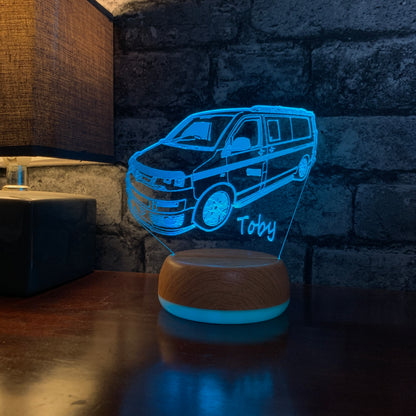 Gepersonaliseerde VW T5 vrachtwagen LED-lamp nachtlampje