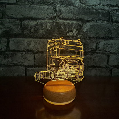 Scania Lorry LED Lamp Night Light
