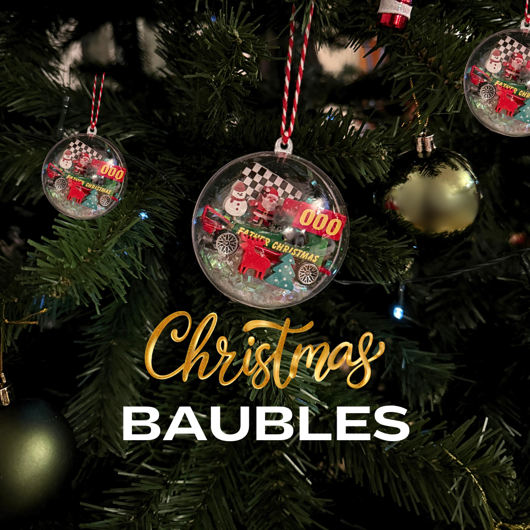 Christmas Stock Car Bauble  Bauble Stock Car & Banger Toy Tracks