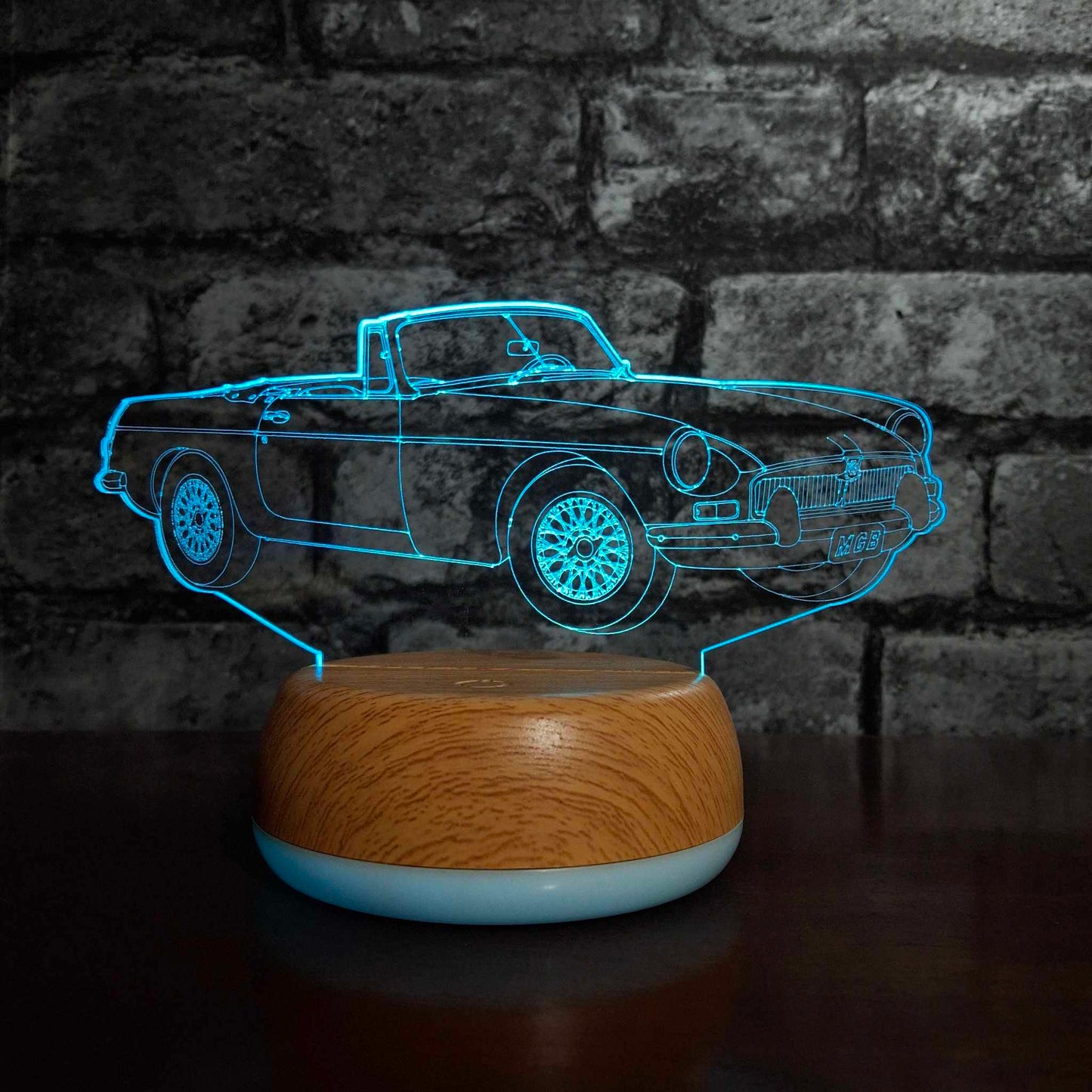 Personalised MGB Sports Car LED Lamp Night Light