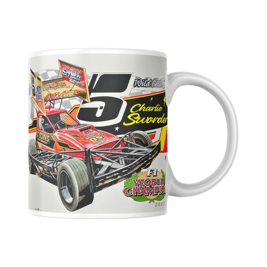 Brisca F1 #5 White Mug