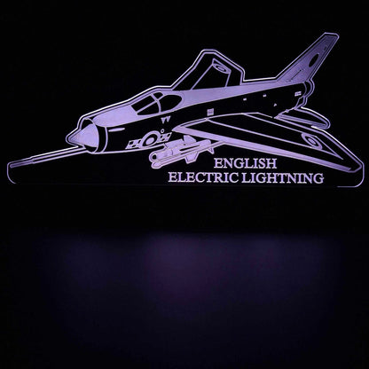 Engels Elektrische Bliksem Vliegtuig LED Lamp Nachtlampje