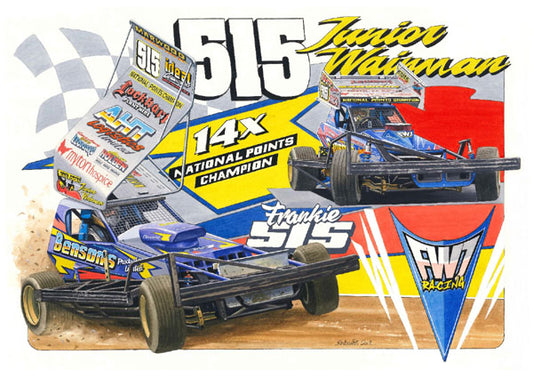 Brisca F1 Sticker #515 Frankie Wainman Junior Tarmac and Shale Cars