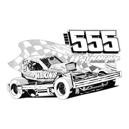 Brisca F1 #555 Frankie Wainman Junior Junior Karikatuur Print