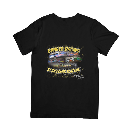 Banger Racing T-Shirts in Black