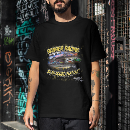 Banger Racing T-Shirts in Black
