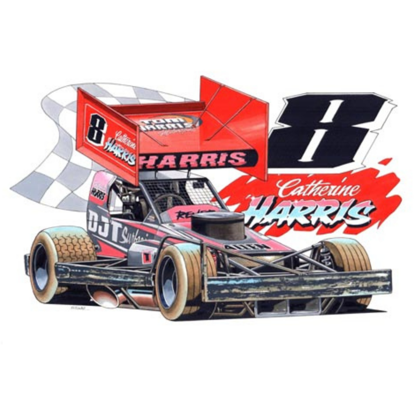 Brisca F1 Sticker #8 Catherine Harris