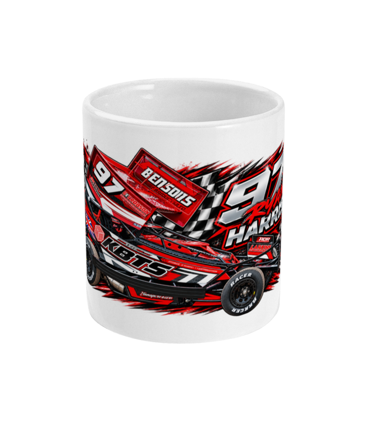 97 Ryan Harrison Brisca F1 mug – front view