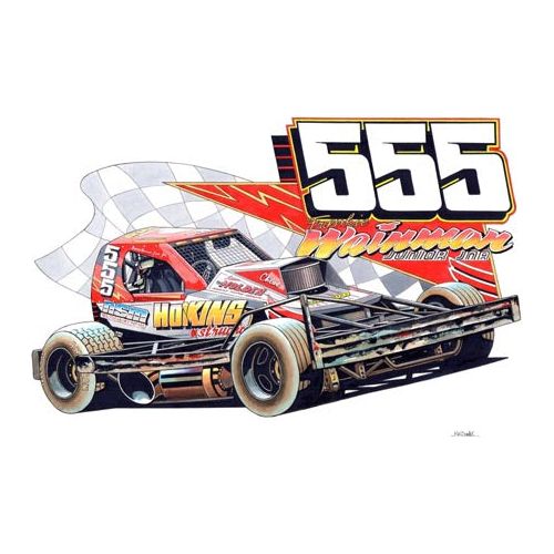 Brisca F1 #555 Frankie Wainman Junior Junior Karikatuur Print