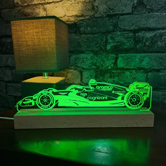 Aston Martin Formula 1 LED Lamp Night Light  Night Light Stock Car & Banger Toy Tracks