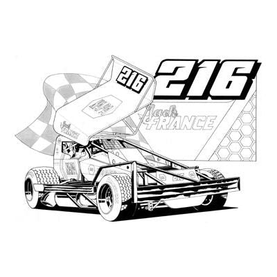 Brisca F1 #216 Jack France Karikatuur Print