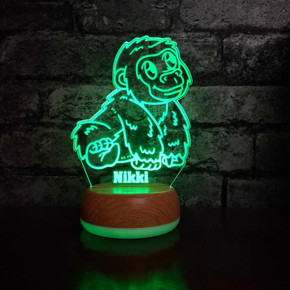 Gepersonaliseerde Baby Gorilla LED Lamp Nachtlampje