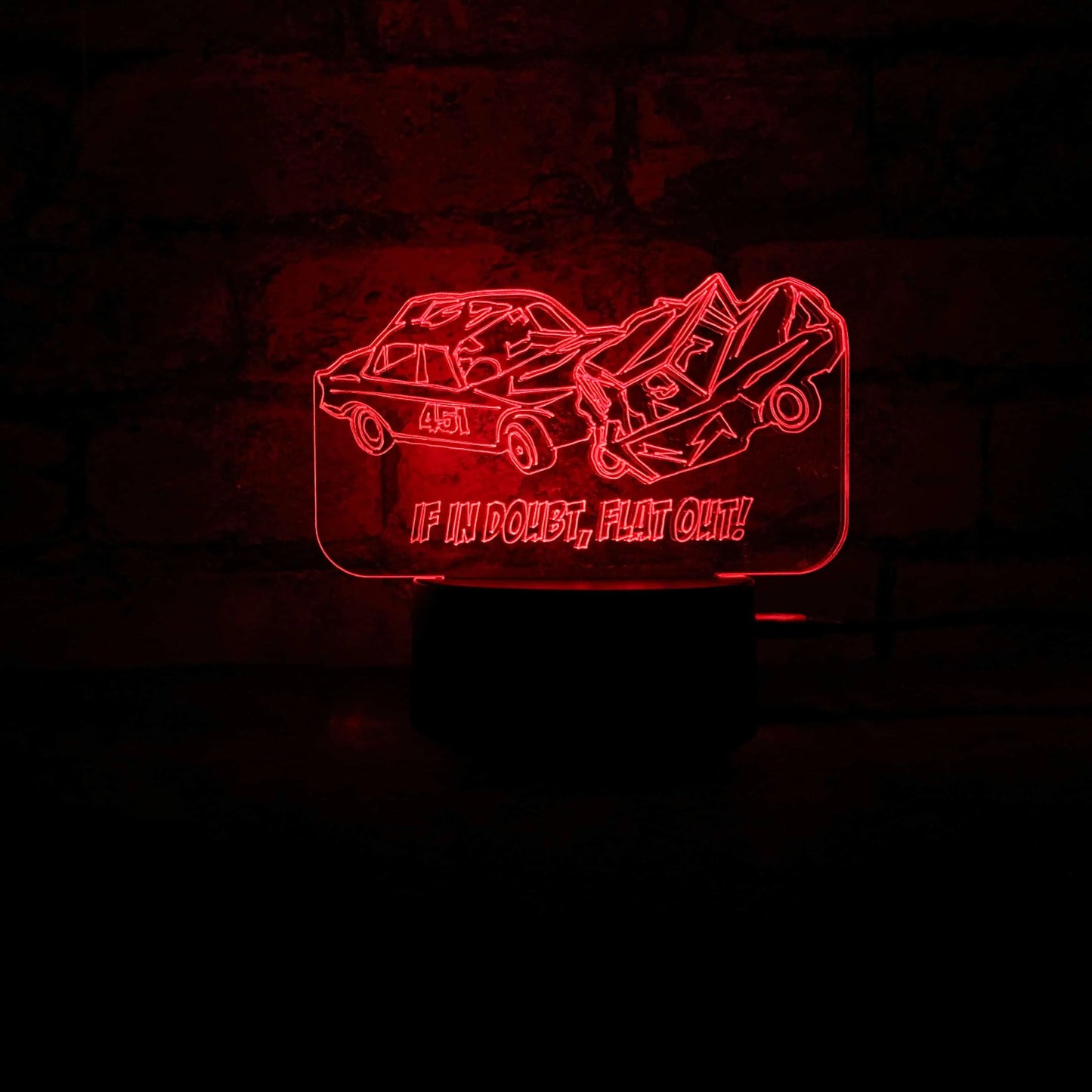 Banger Crash LED Night Light  Night Lights & Ambient Lighting Stock Car & Banger Toy Tracks