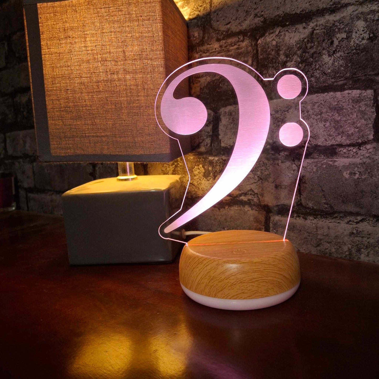 Bass Clef Music LED Lamp Night Light