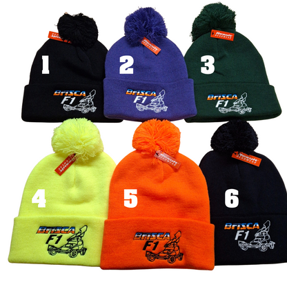 Brisca F1 Beanie Hats with Bobble in a Variety of Colours