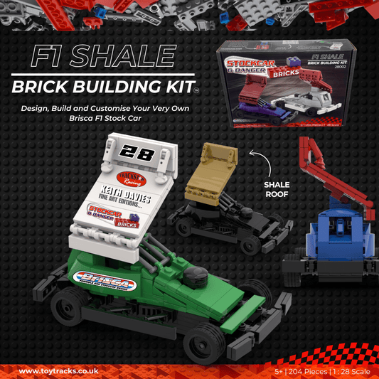 Brisca F1 Stock Car Brick Building Kit - Shale