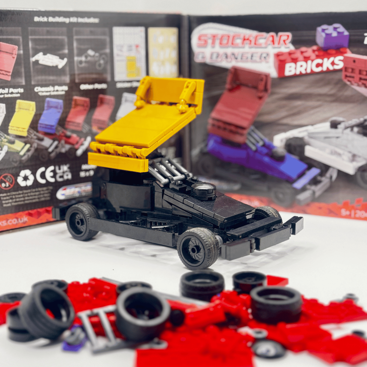 Brisca F1 Stock Car Brick Building Kit - Shale