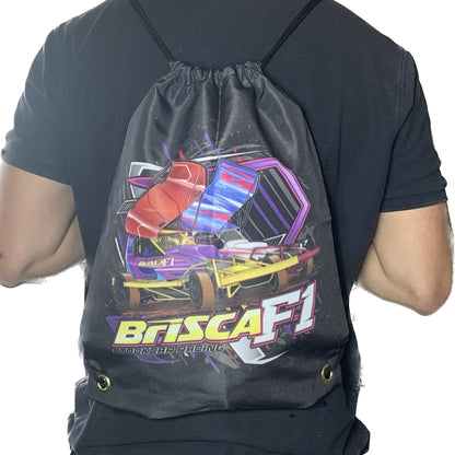 Black Brisca F1 Drawstring Bag - Sports Bag
