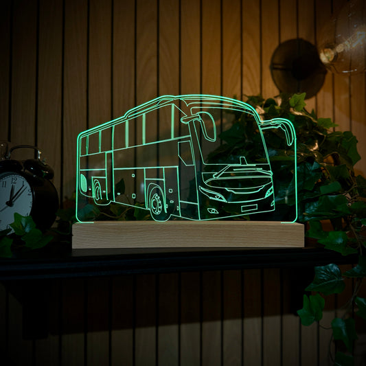 Personalised Bus LED Lamp Night Light