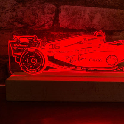 Ferrari - Charles Leclerc 16 F1 Night Light - Night Light - Stock Car & Banger Toy Tracks