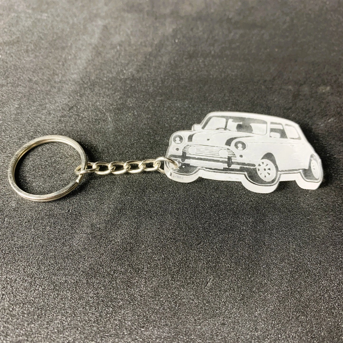 Classic Mini Cooper Key Ring Key Chain  Key Ring Stock Car & Banger Toy Tracks