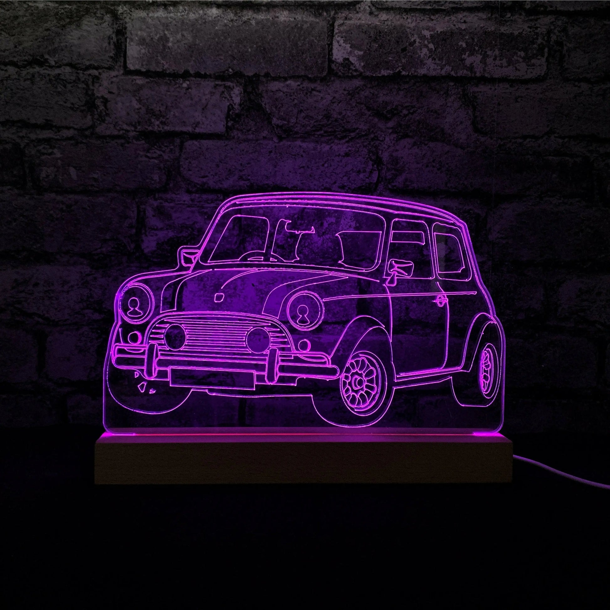 Classic Mini Night Light - Night Lights & Ambient Lighting - Stock Car & Banger Toy Tracks