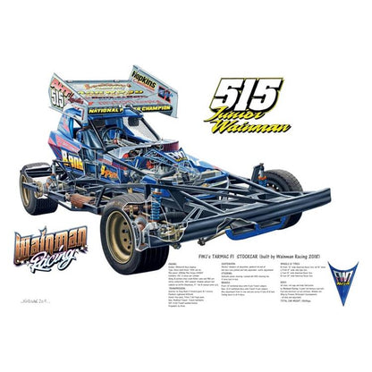 Brisca F1 #515 FWJ Tarmac (Limited Edition-optie) Afdrukken